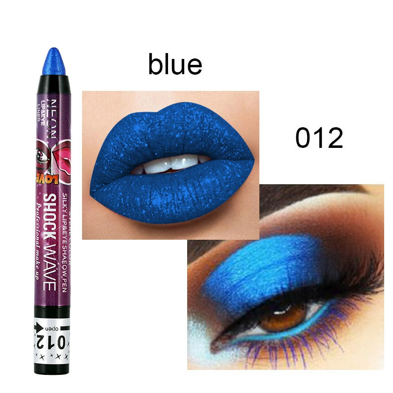 Eye and Lip Pencil Set: 36 Glitter Shades, 2-in-1