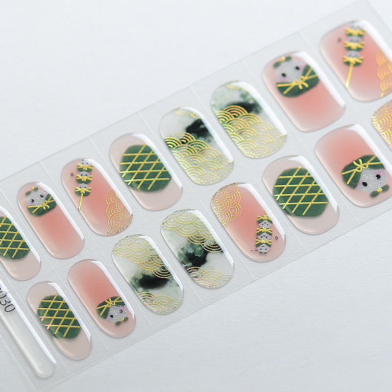 Semi-Cured UV Gel Nail Stickers — Salon Art in Seconds