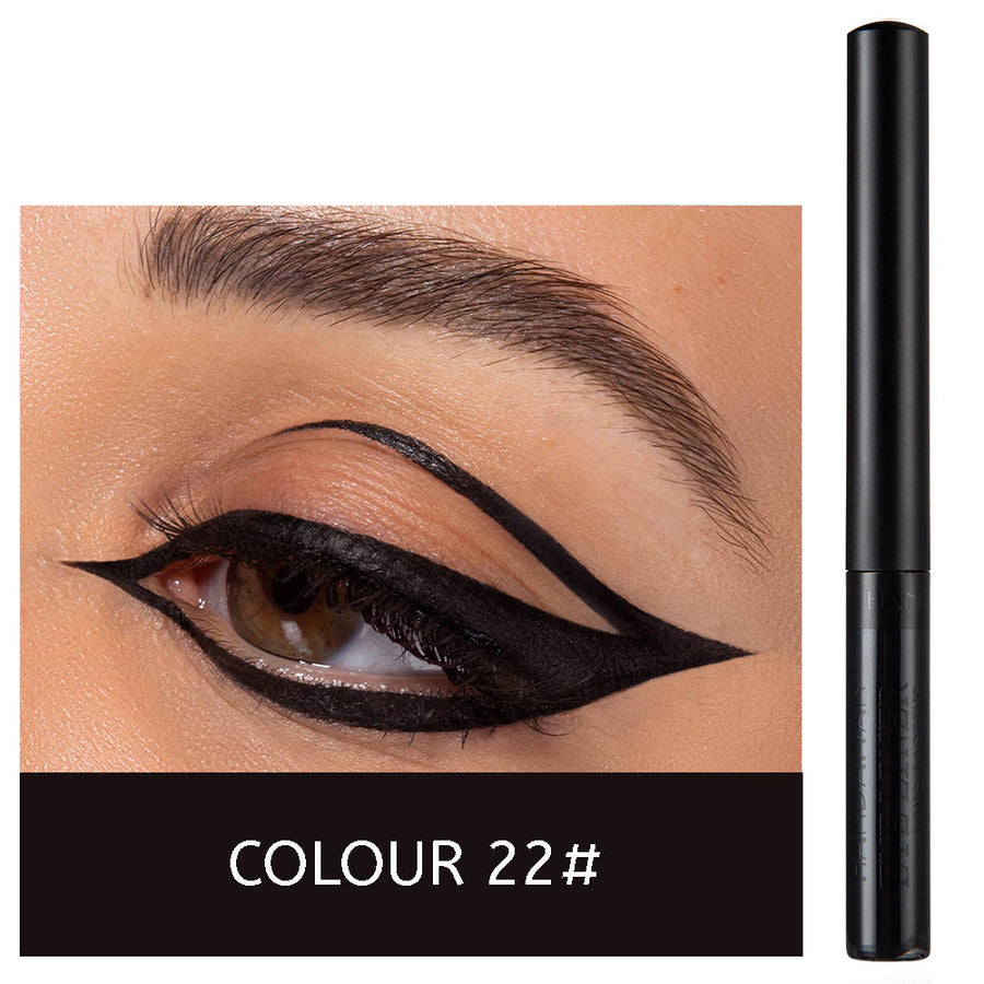 12-Color Matte Liquid Eyeliner Set for Bold Eye Looks