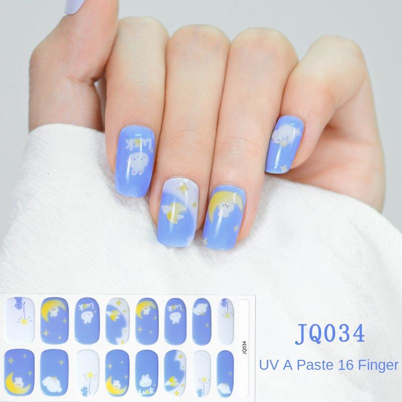 Semi-Cured UV Gel Nail Stickers — Salon Art in Seconds