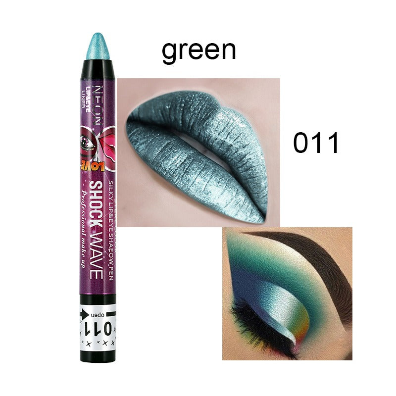 Eye and Lip Pencil Set: 36 Glitter Shades, 2-in-1