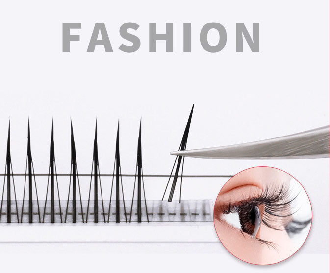 Individual False Eyelash Clusters for Fuller Eyes