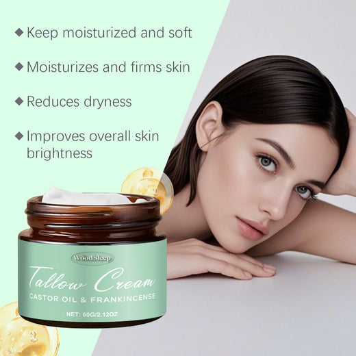 Tallow Face Cream with Castor Oil & Frankincense — Deep