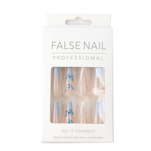 Butterfly French Press-On Nails for Salon-Style Glam