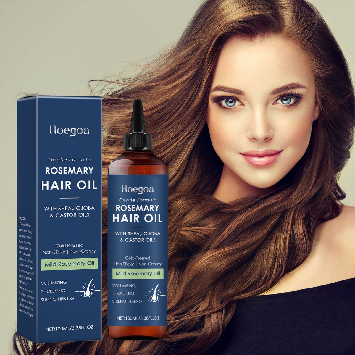 Rosemary Hair Oil for Smooth, Strong-Looking Hair