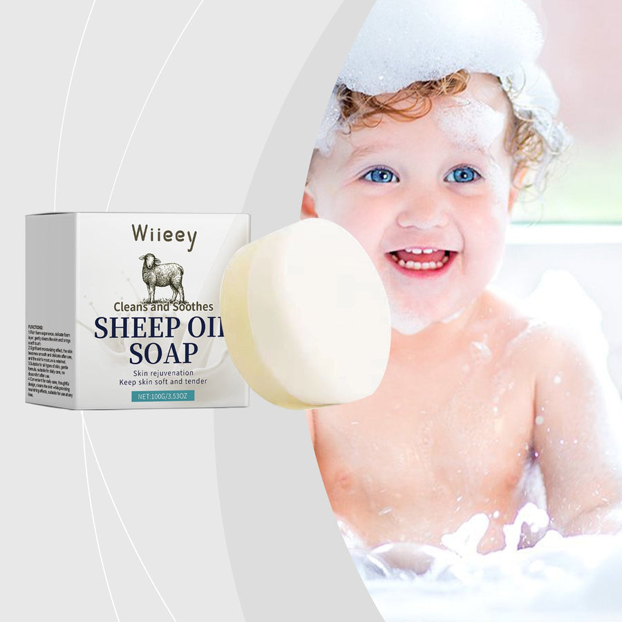 Suet Soap Bar for Sensitive Skin, Gentle Daily Cleanse