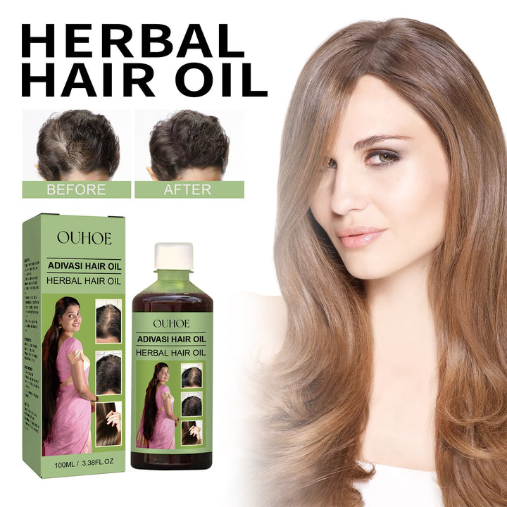 Herbal Hair Oil for Fuller-Looking, Softer Hair Care