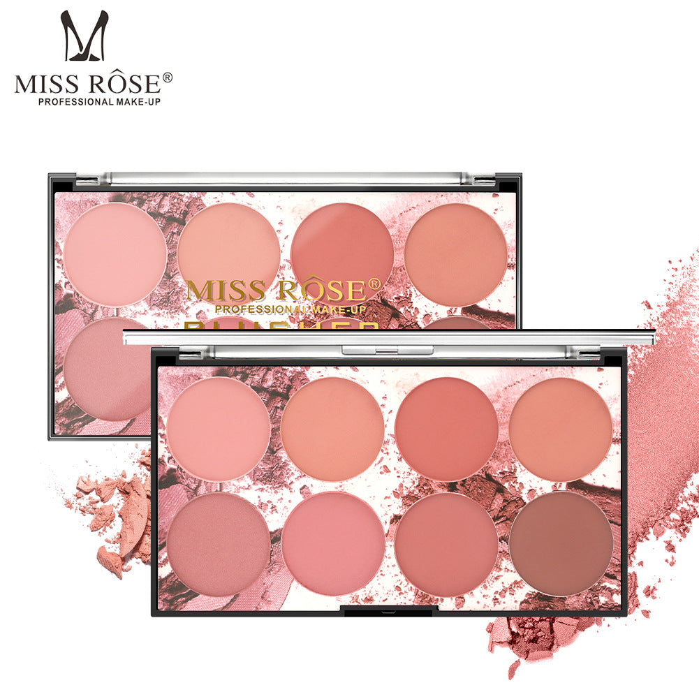 Matte Blush Palette: 8 Natural Shades For Any Look