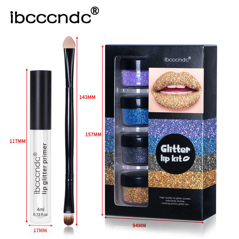 Glitter Lip Gloss Set for 8-Hour Multidimensional Sparkle