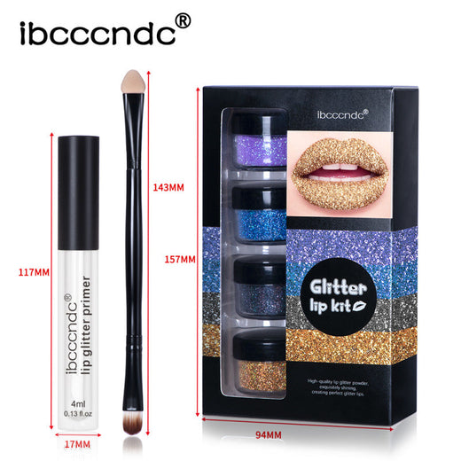 Glitter Lip Gloss Set for 8-Hour Multidimensional Sparkle