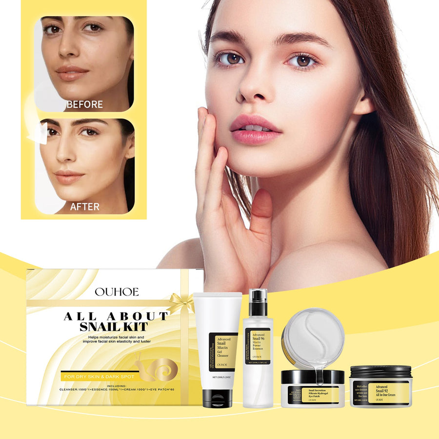 Snail Skincare Gift Set for Deep Hydration & Care
