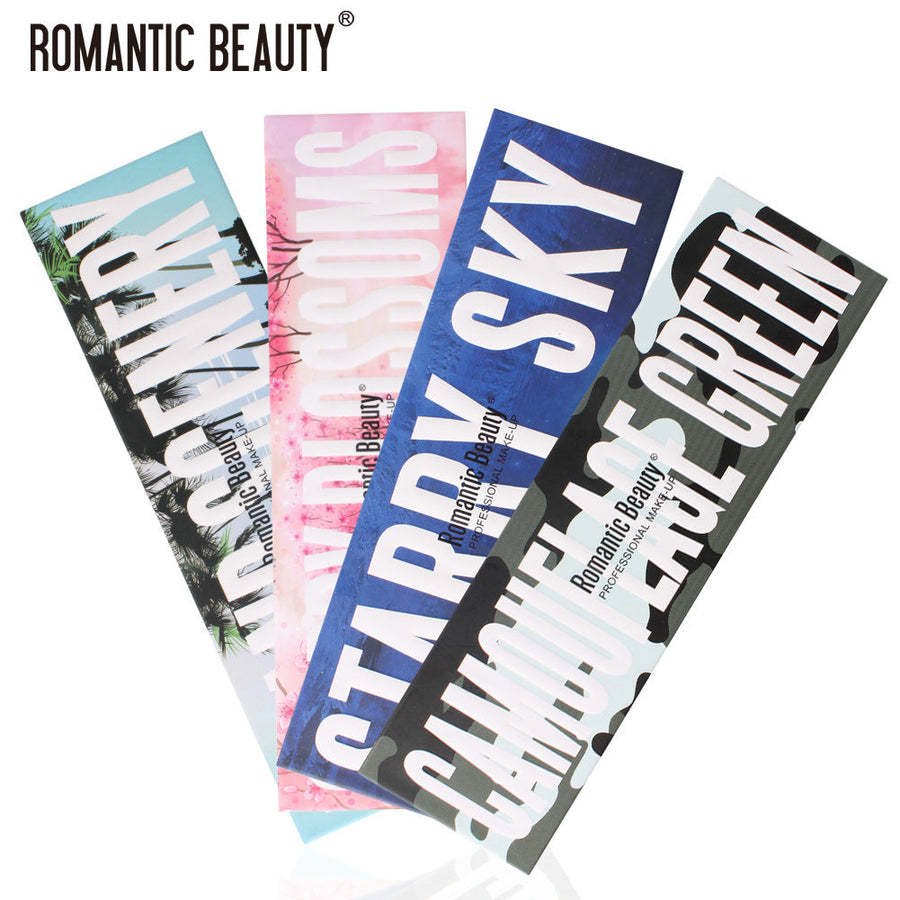 9-Color Eyeshadow Palette for Versatile Rosy Glam Looks
