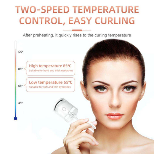 Electric Eyelash Curler with Heat for All-Day Lash Lift