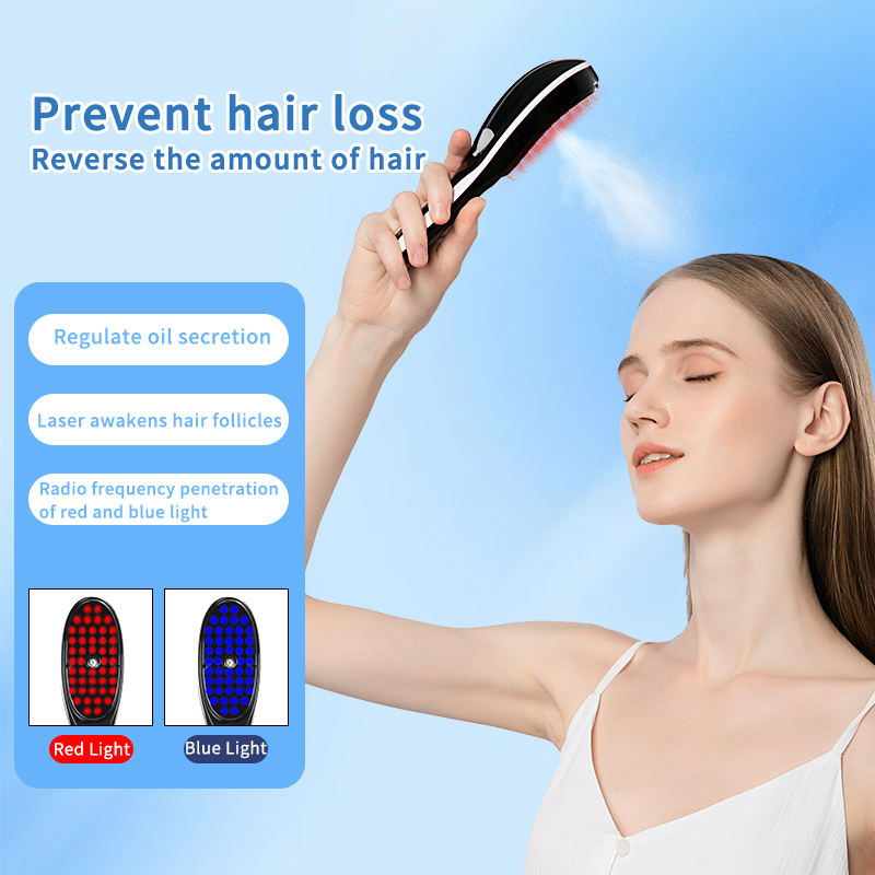 Scalp Massage Comb for Red Blue Light Hair Care Routine
