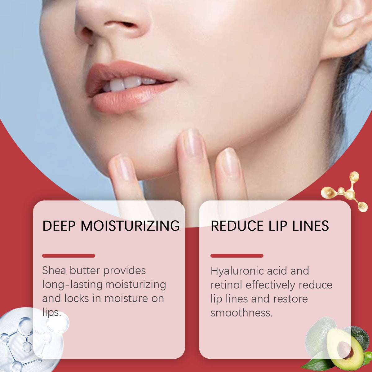Lip Line Cream for Smoother, Hydrated Lips Daily Care
