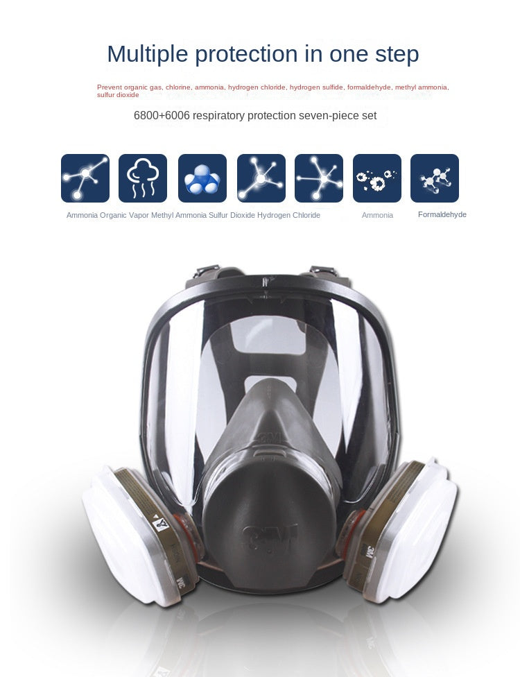 3M Mask 6800 Full Face Protective Mask Anti Paint Spray Odor