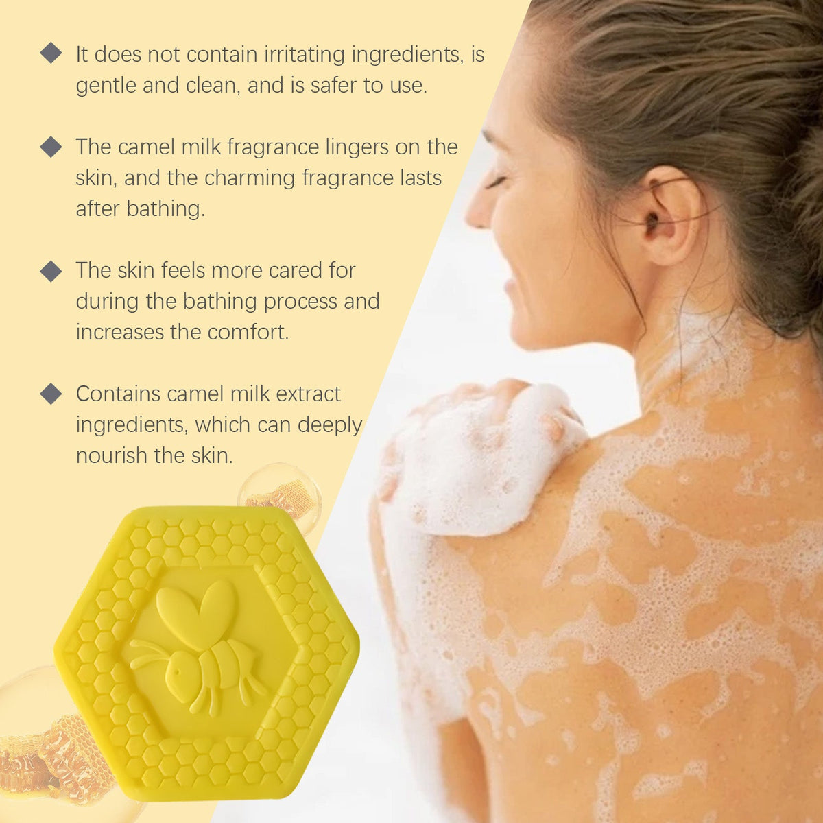 Propolis Camel Milk Bath Soap for Dry Sensitive Skin