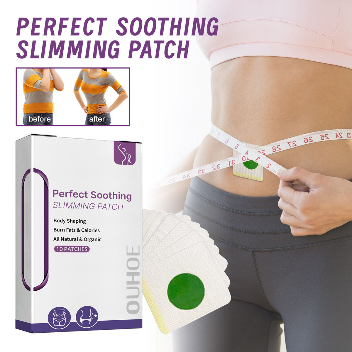 Slimming Body Patch for Belly and Leg Tightening