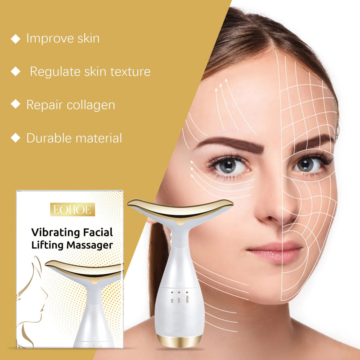 Facial Firming Massager – Stimulate Collagen for Firmer