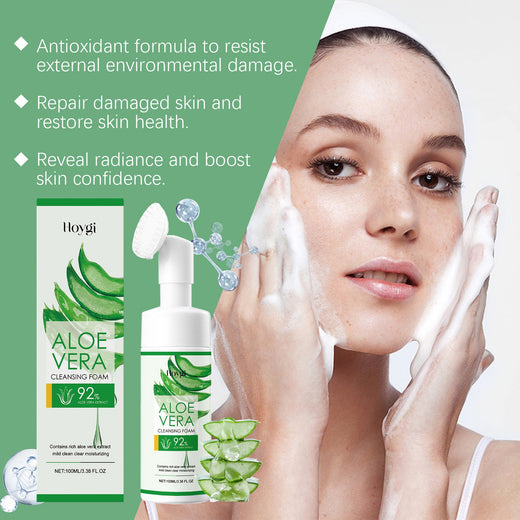 Aloe Vera Foaming Cleanser for Hydrated, Clearer Skin