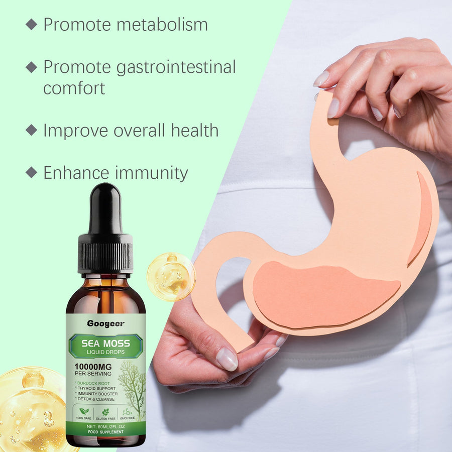 Sea Moss Liquid Drops — 92 Minerals for Gut & Skin Wellness