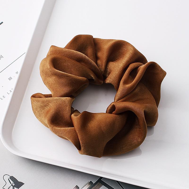 Satin Scrunchies Set – Gentle Hold Hair Ties, 4 Colors