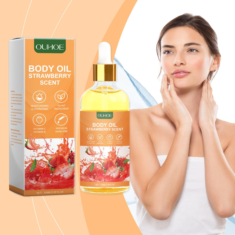 Strawberry Body Oil for Firmer, Smoother Skin