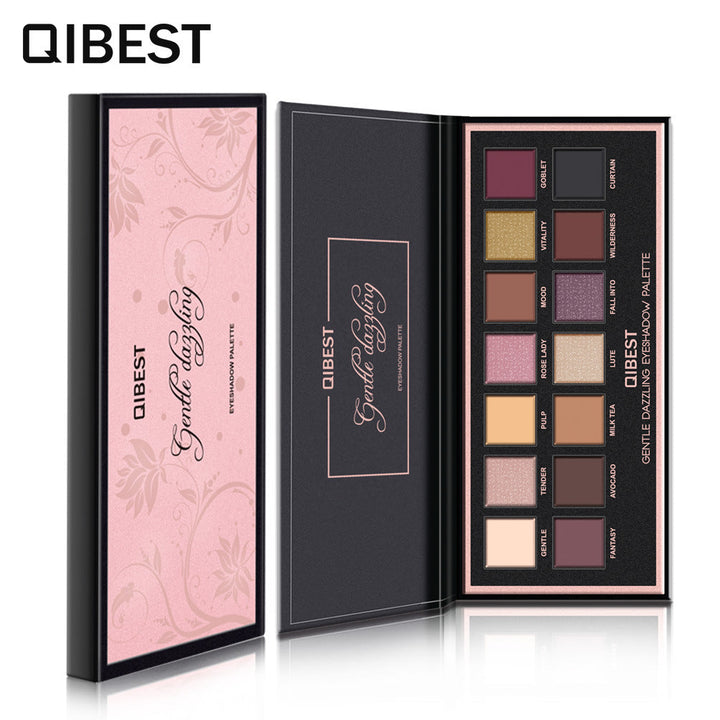 14-Color Eyeshadow Palette for Matte & Glossy Looks