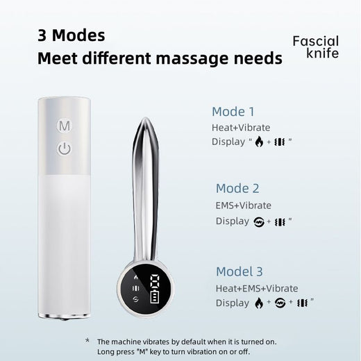 Microcurrent EMS Heat Massager — 3-Mode Muscle Relief