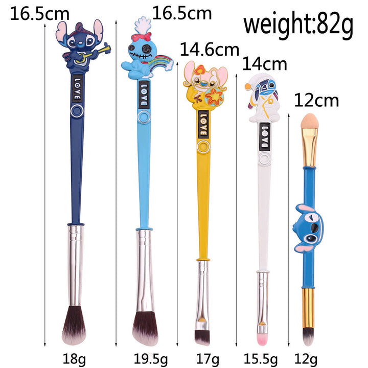 Stitch Makeup Brush Set for Soft, Easy Everyday Blending