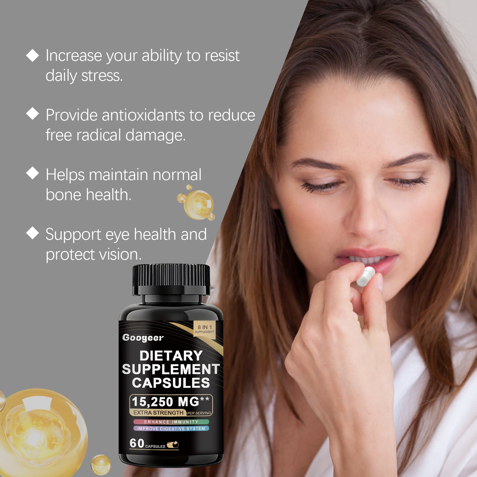 Male before and after comparison showing visible improvement in energy, mood, and overall vitality after supplement use