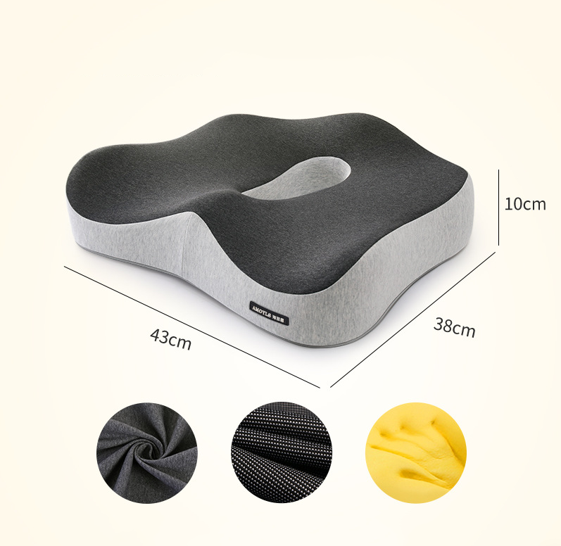 Memory Foam Car Seat Cushion — Eliminate Tailbone & Back Pain