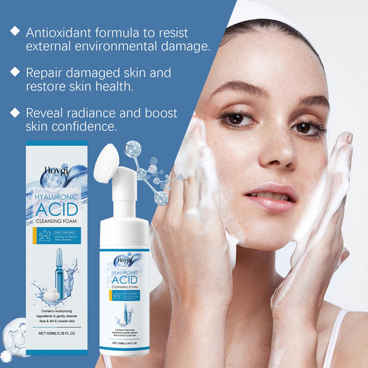 Hyaluronic Acid Foaming Cleanser for Soothed Skin