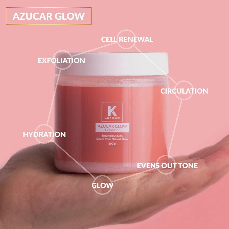 Facial Sugar Scrub Exfoliator for Hydrated Skin