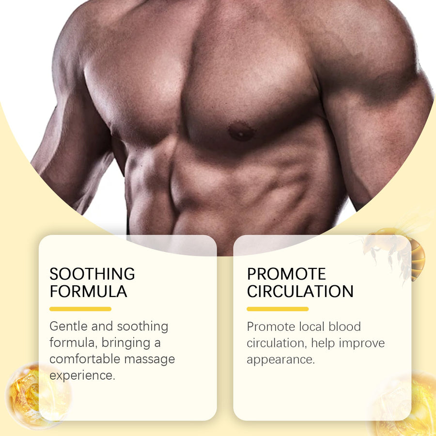 Men's Chest Massage Oil for Firmer-Looking Contours