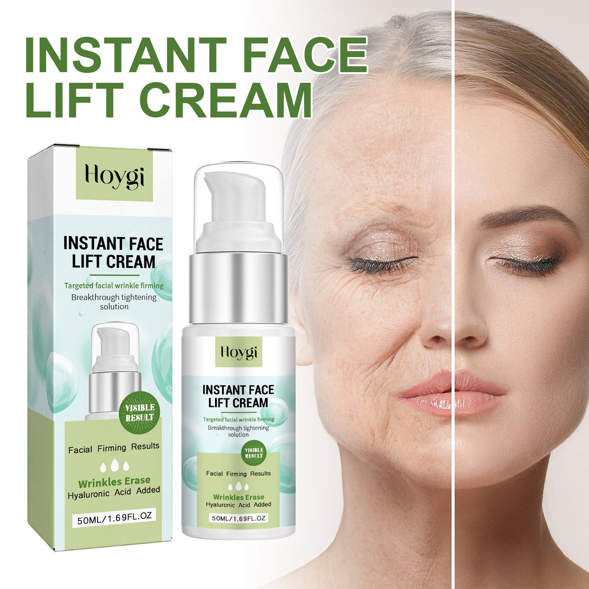 Hyaluronic Acid Firming Cream for Visible Face Lift
