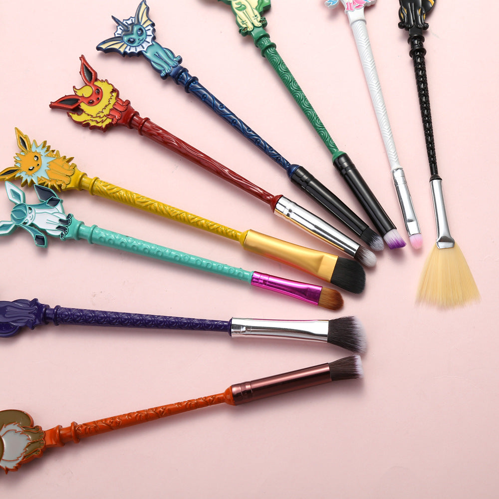 Eeveelution Makeup Brush Set — 9 Pokémon-Inspired Brushes