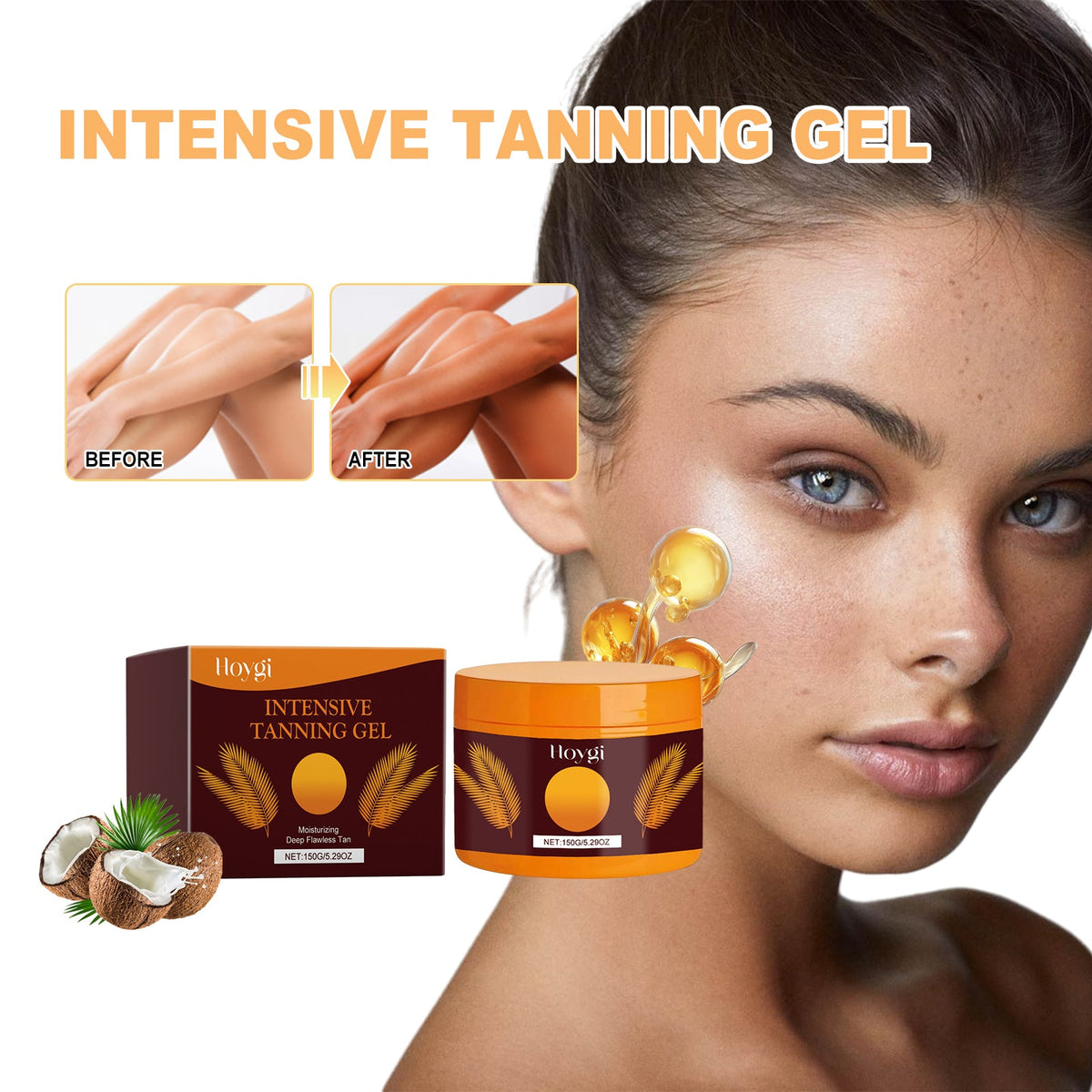 Intensive Tanning Gel for Deep Even Sun-Kissed Glow