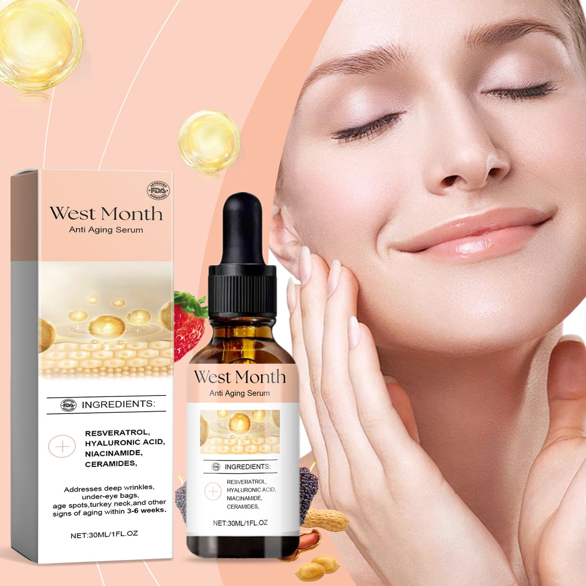 Anti-Aging Serum for Wrinkles, Elasticity & Age Spots
