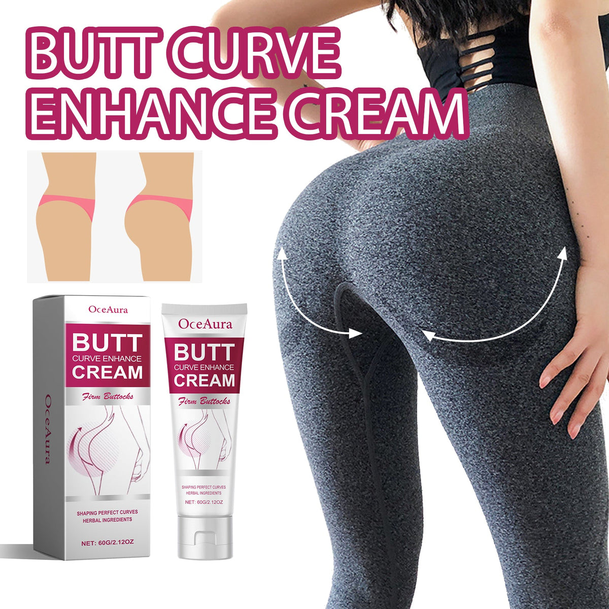 Butt Curve Enhance Cream - Firming Herbal Massage Cream