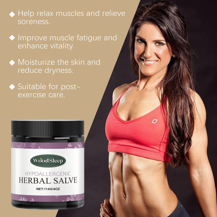 WoodSleep Herbal Balm for Dry Skin, Scrapes and Bites
