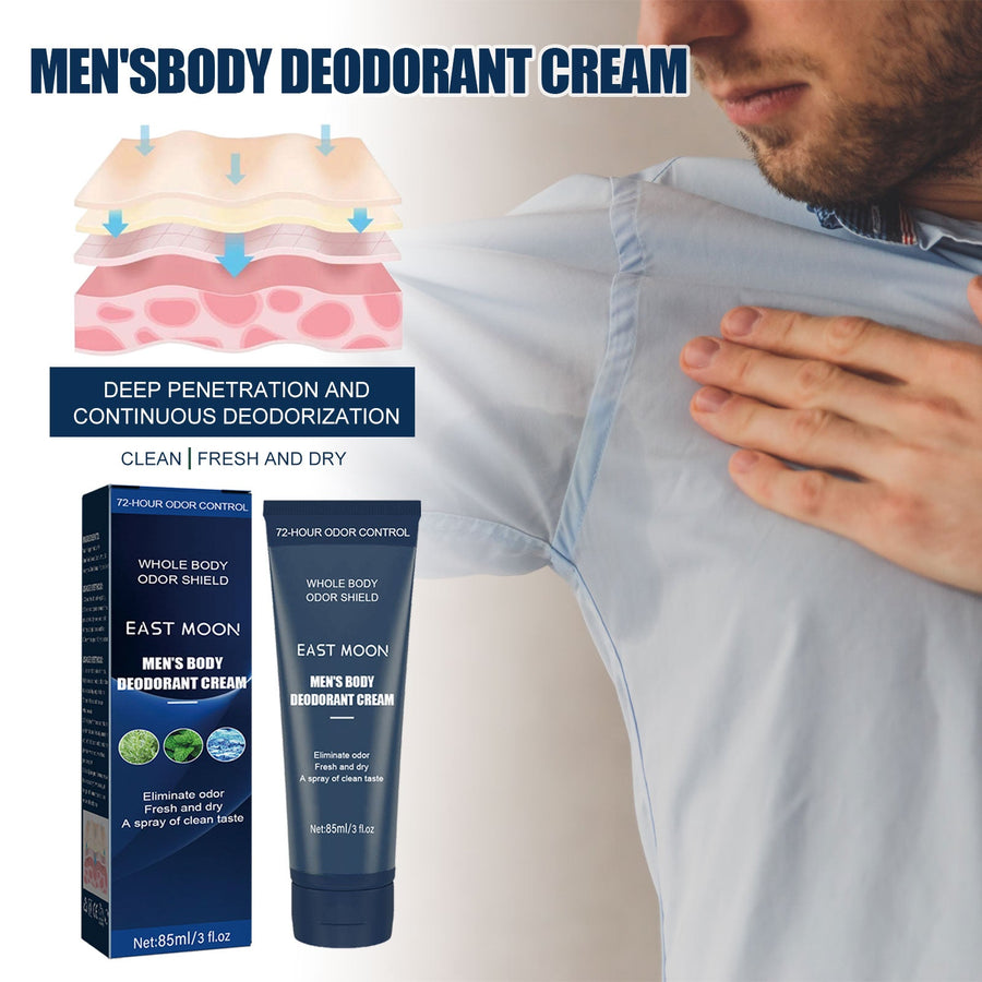 Men's 72-Hour Whole Body Deodorant Cream, Odor Shield