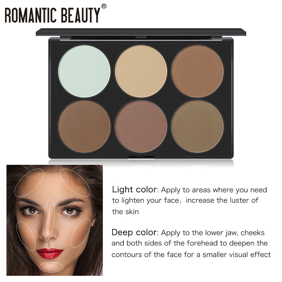 Face Contour and Highlight Palette for Sculpted Glow