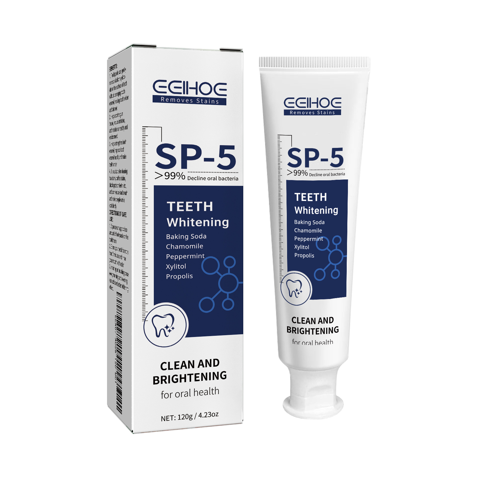 CEIHOE SP-5 Teeth Whitening Toothpaste in navy variant—second product view