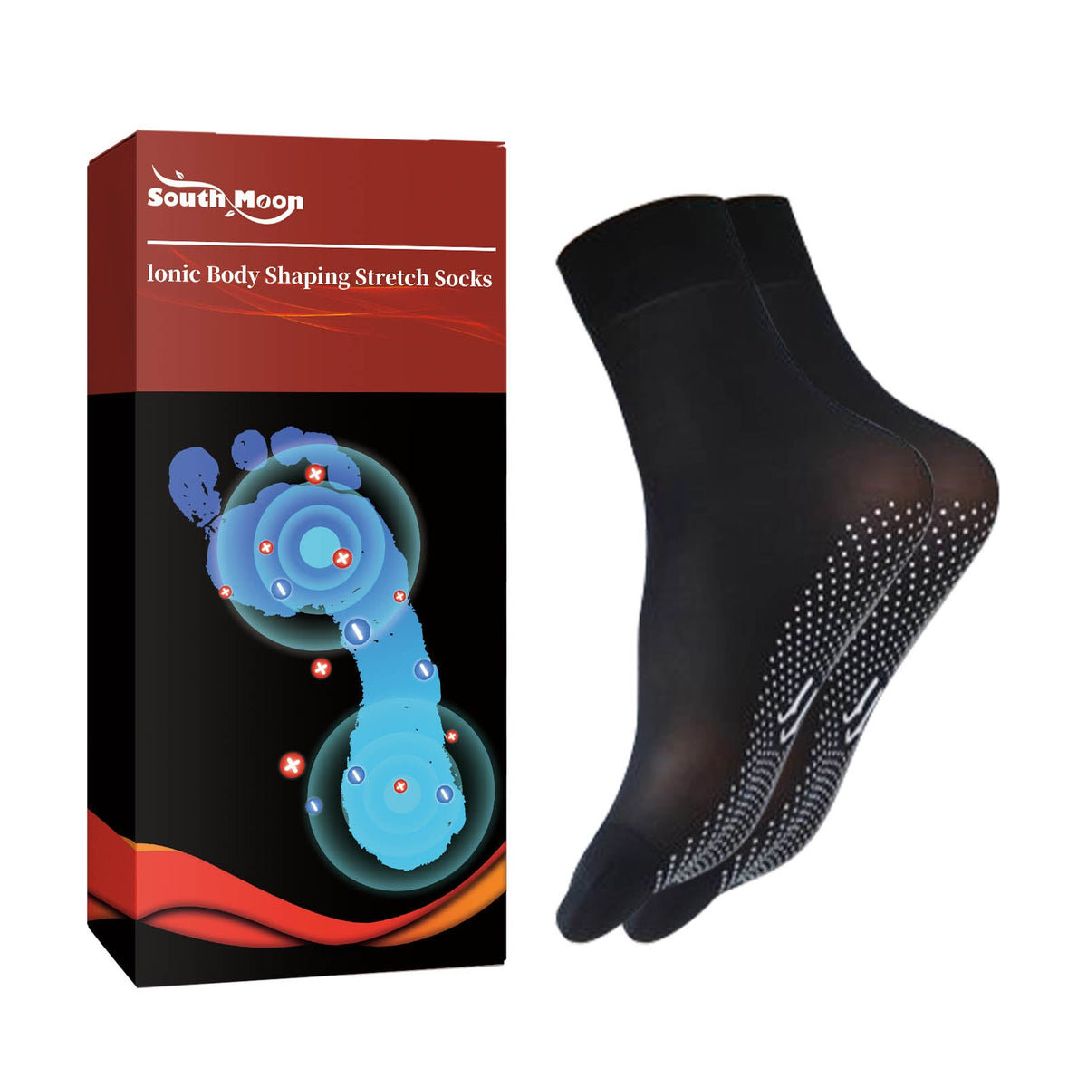 Ionic Stretch Socks for Foot Relief & Leg Comfort