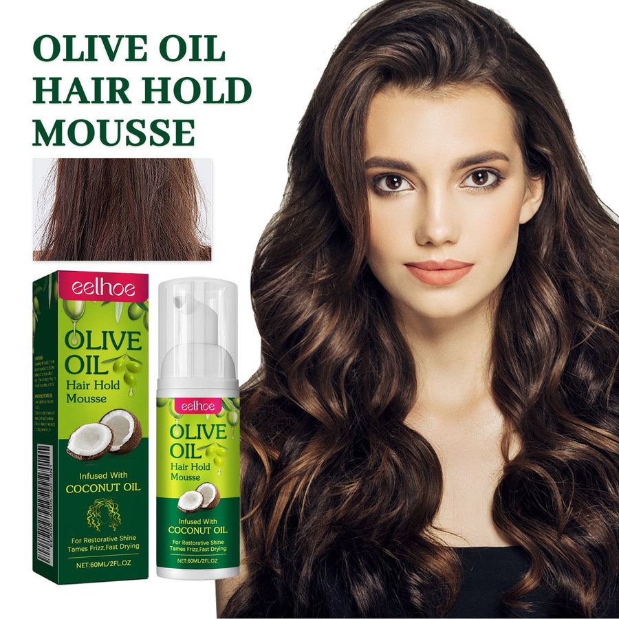 Curl Hold Mousse for Shine, Definition & Frizz Control