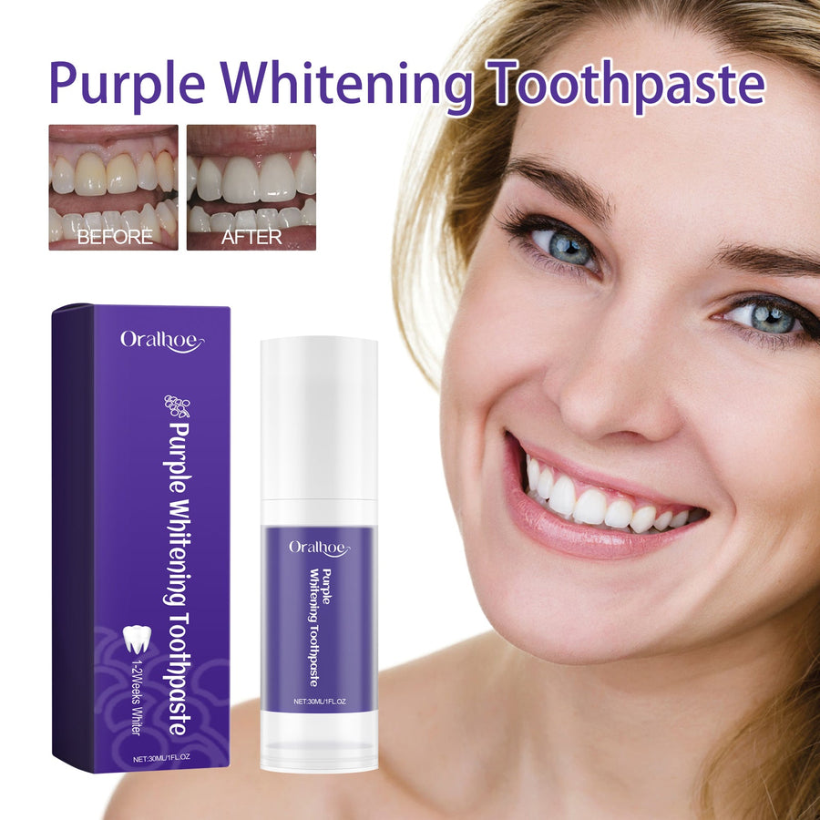 Purple Whitening Toothpaste – Conceals Stains, Brightens