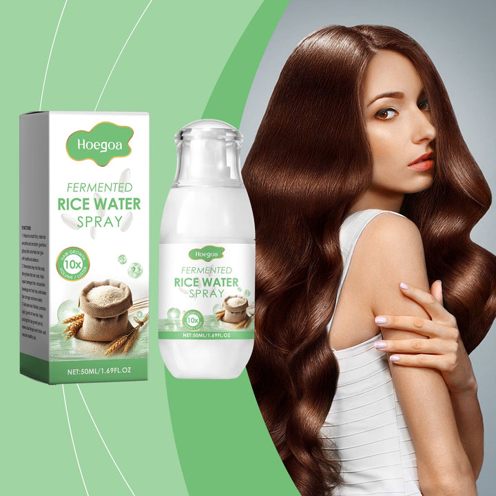 Fermented Rice Water Hair Spray for Fuller-Looking Hair