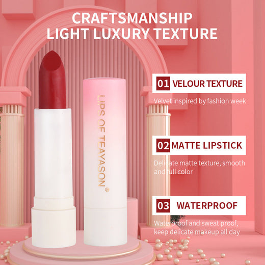 Matte Velvet Lipstick for Waterproof Retro Lip Color