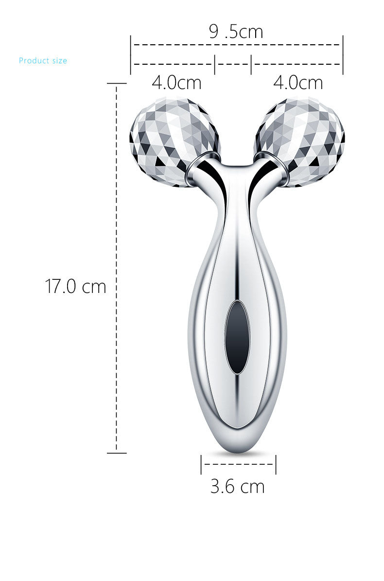 Dual-Sphere Facial Lifting Roller – Contour & Drain Puffiness